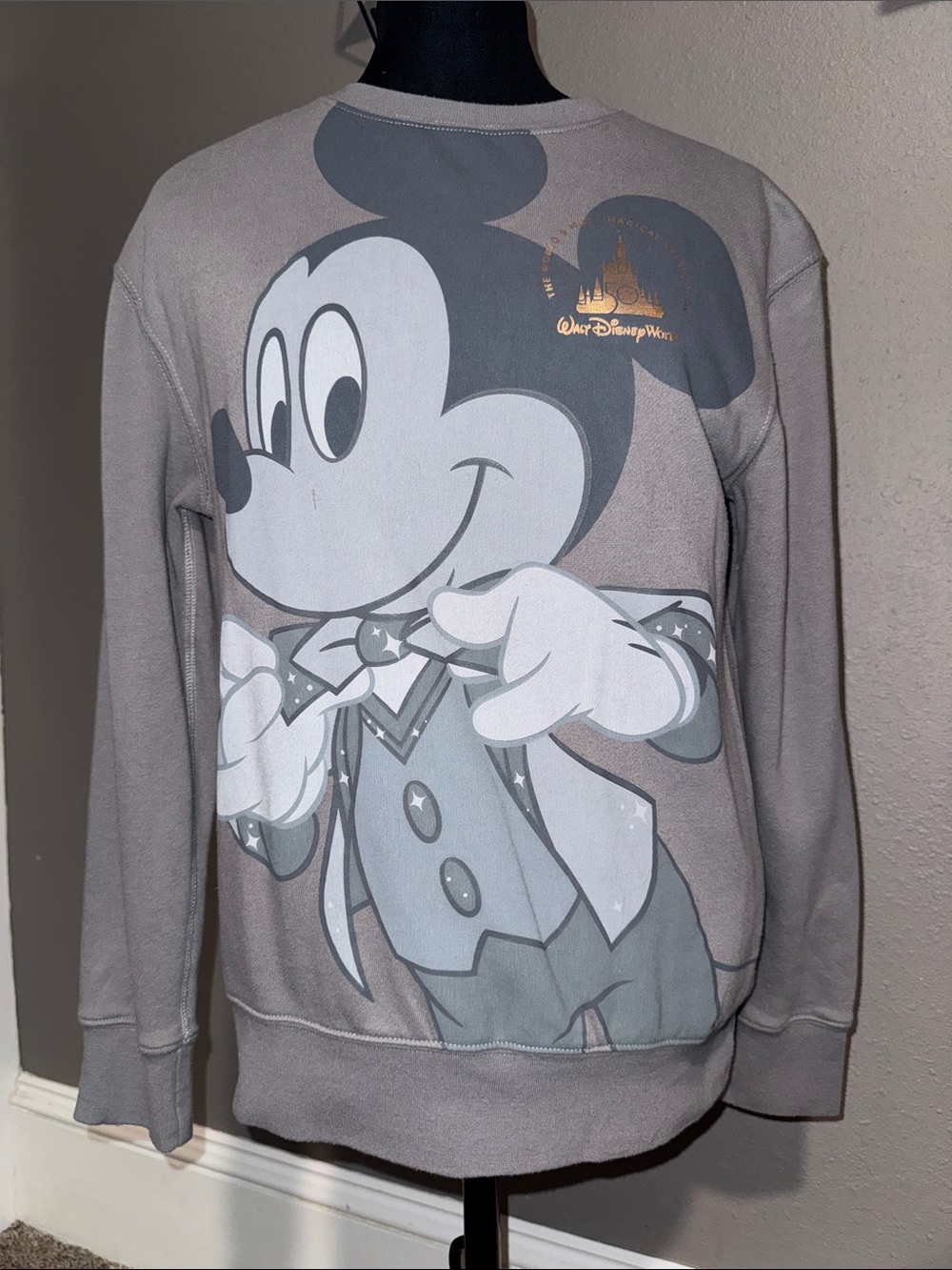 Walt Disney World 50th Anniversary Mickey Mouse Graphic Sweatshirt - Gray